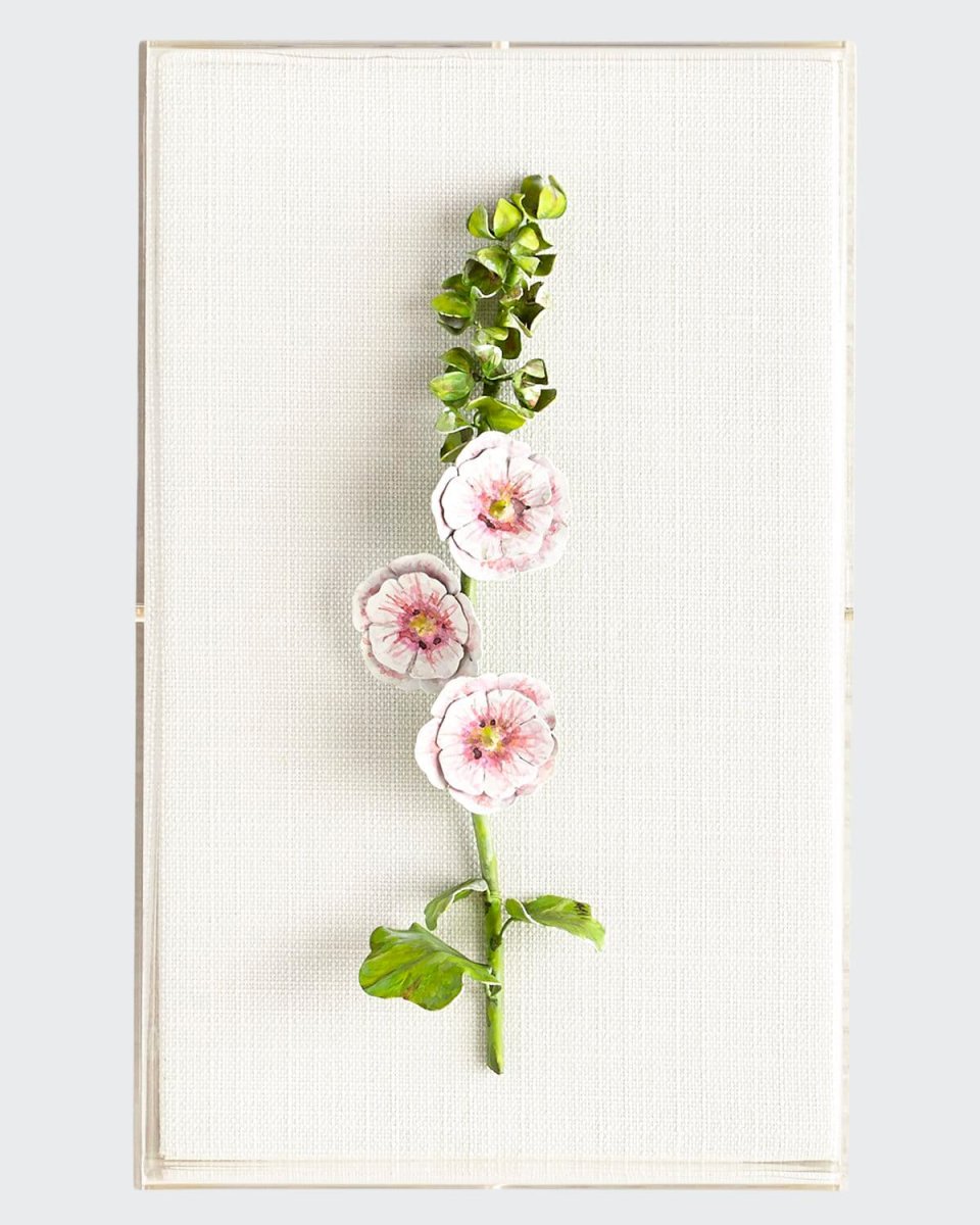 Original Painted Hollyhock Study